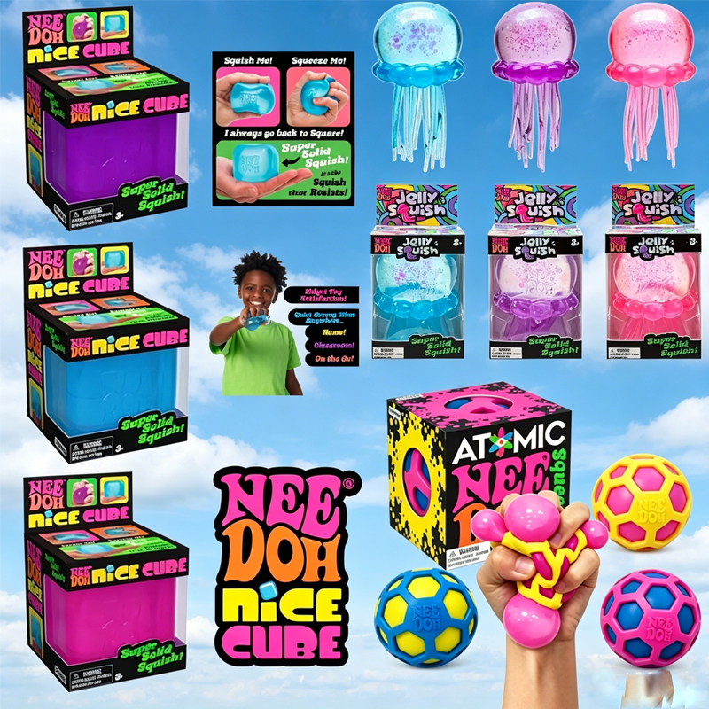 Party Games Spy - NeeDoh Squishy/; Schylling Atomic Stress Relief