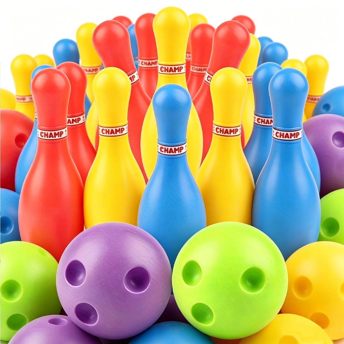 Party Games Adults Indoor - 12Pcs/Set Portable Bowling Set – 10