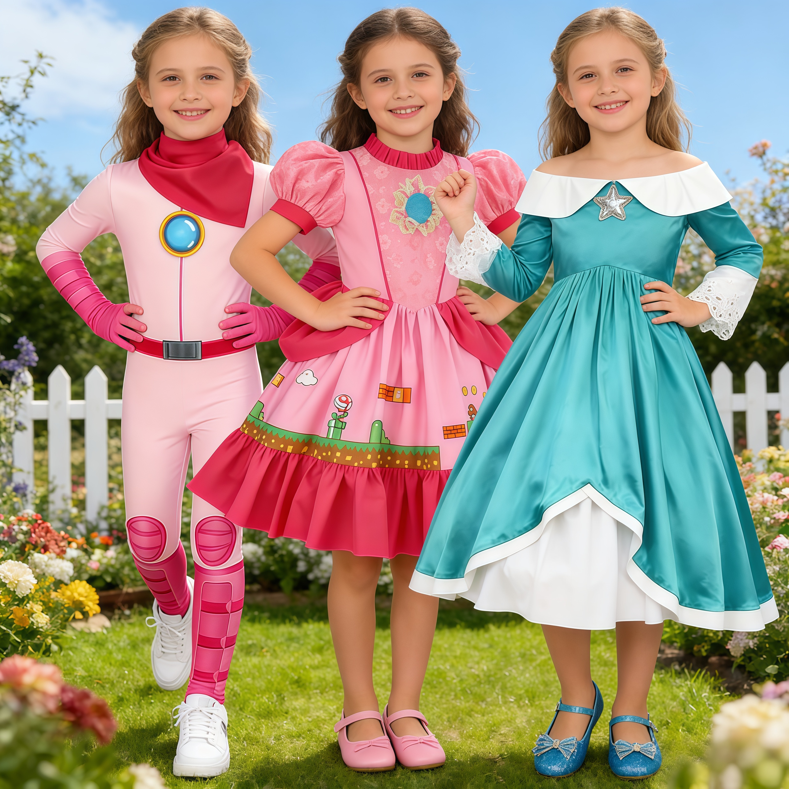Party Games Group - Girls Peach Princess Jumpsuit Anime Game