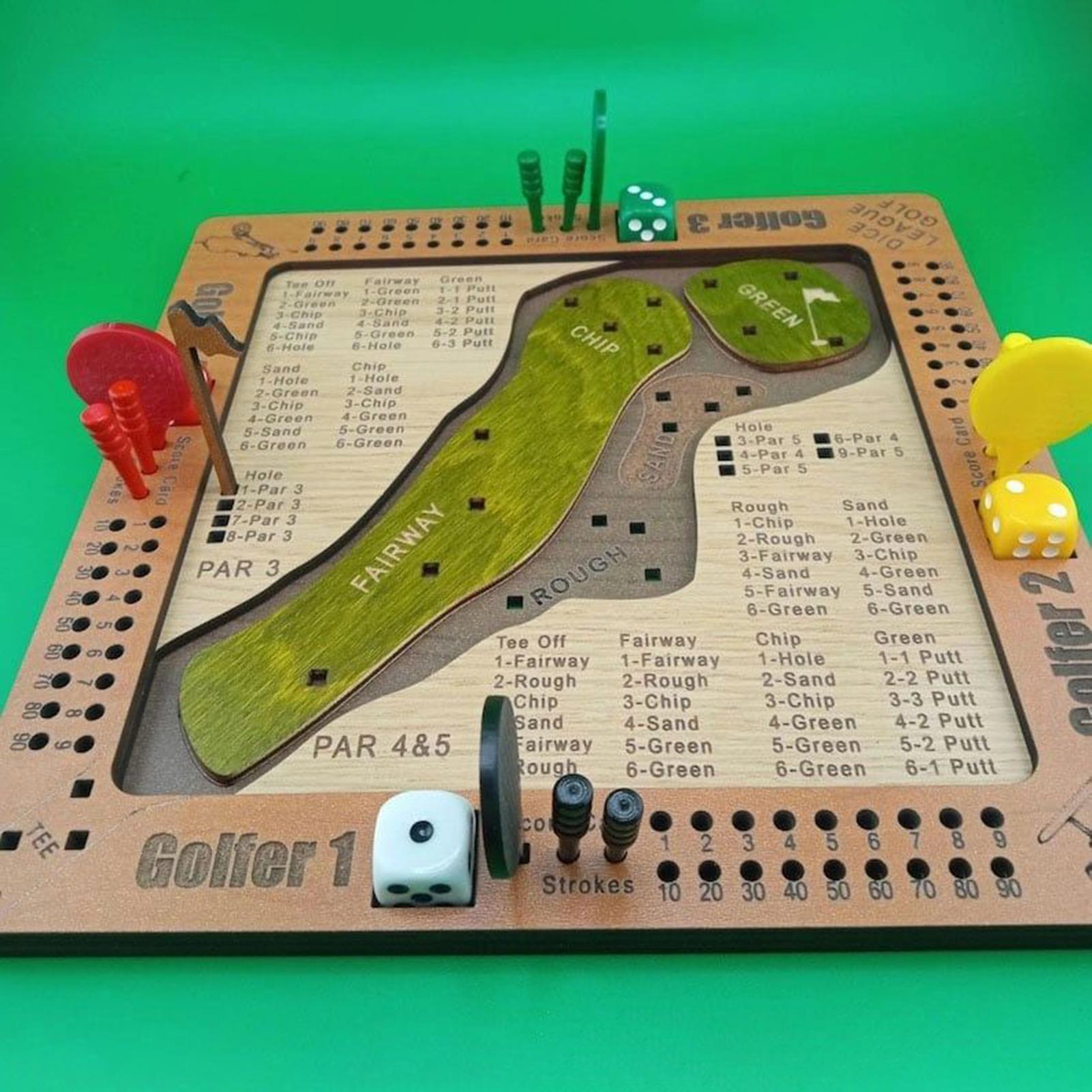 Golf Dice Game Wooden Challeng – Party Games Adults Indoor recenzja i cena