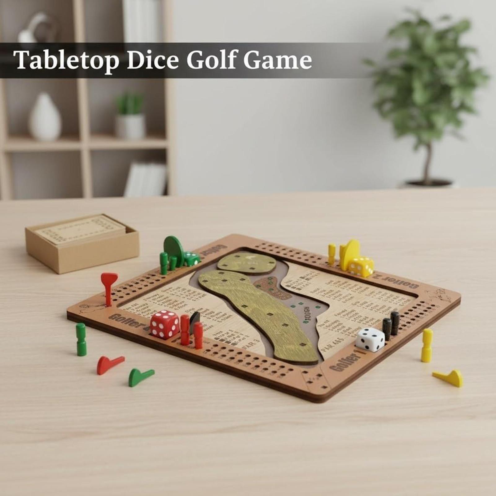 Golf Dice Game Wooden Challeng – Party Games Adults Indoor recenzja i cena
