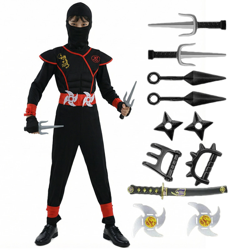 Black and Blue Ninja Costume f – Party Games Spy recenzja i cena