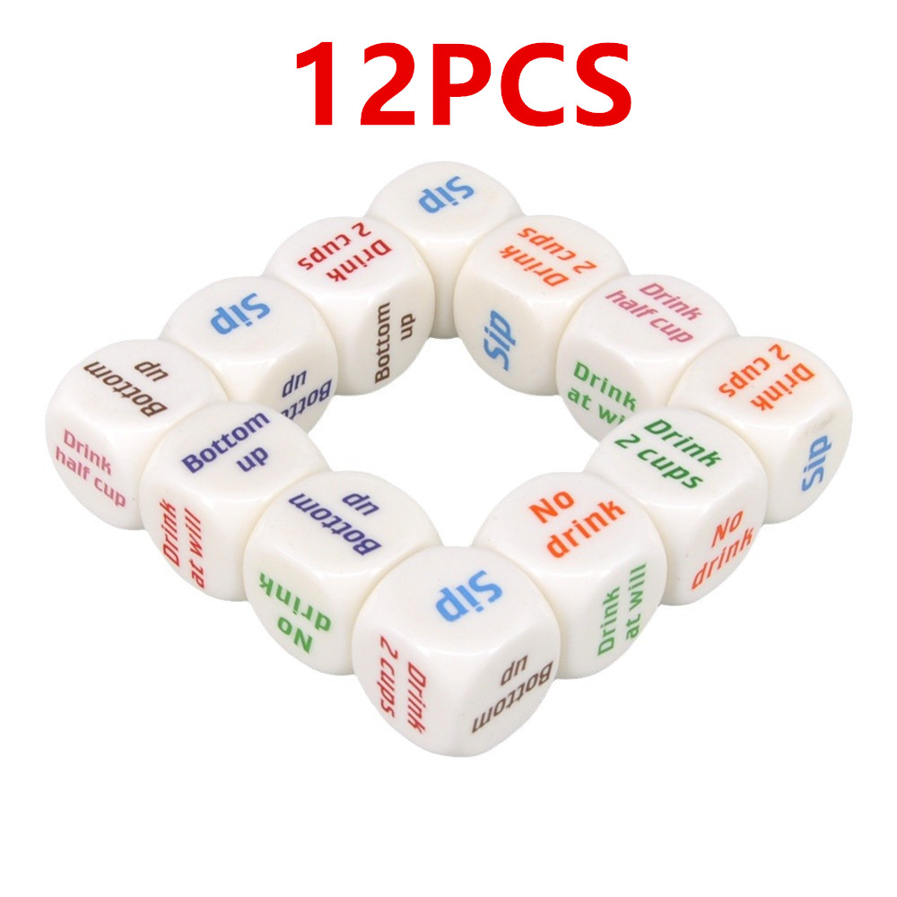 12Pcs Drinking Dice Rolling De – Party Games Bachelorette recenzja i cena