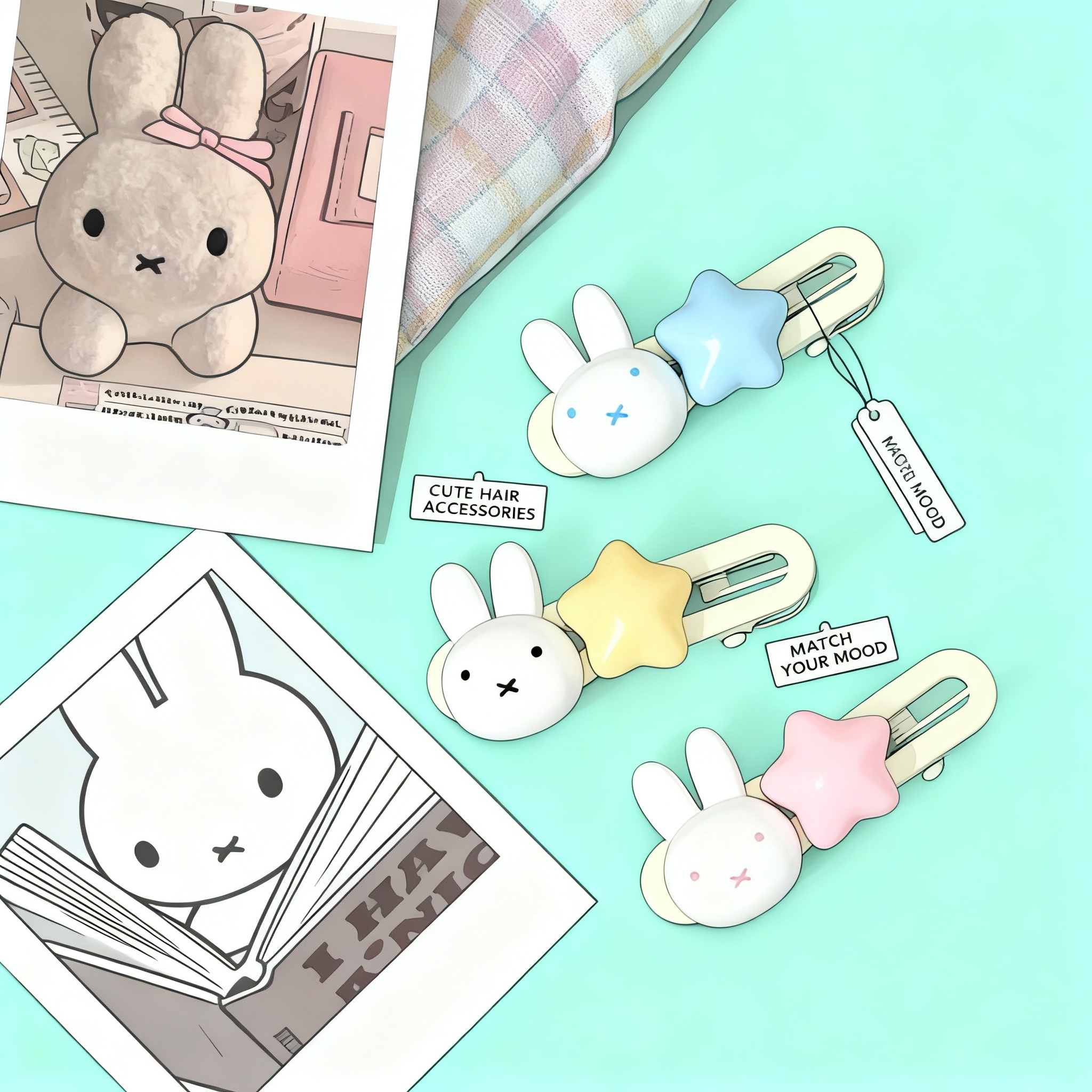 Miffy Star Hair Clip Kawaii Du – Party Games Spy recenzja i cena