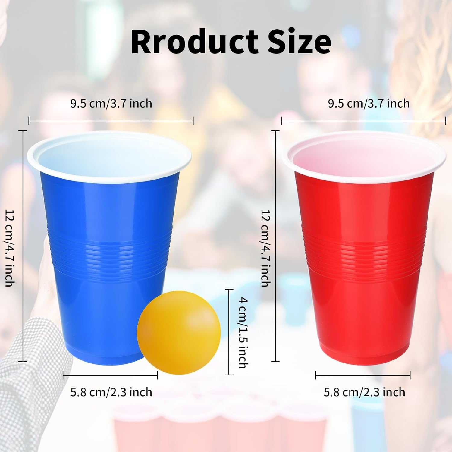 Cup Pong Game Set 22 Pcs 16 Oz – Party Games Jenga recenzja i cena