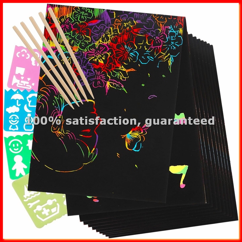 Scratch Paper Art Set, Black C – Party Games Kit recenzja i cena