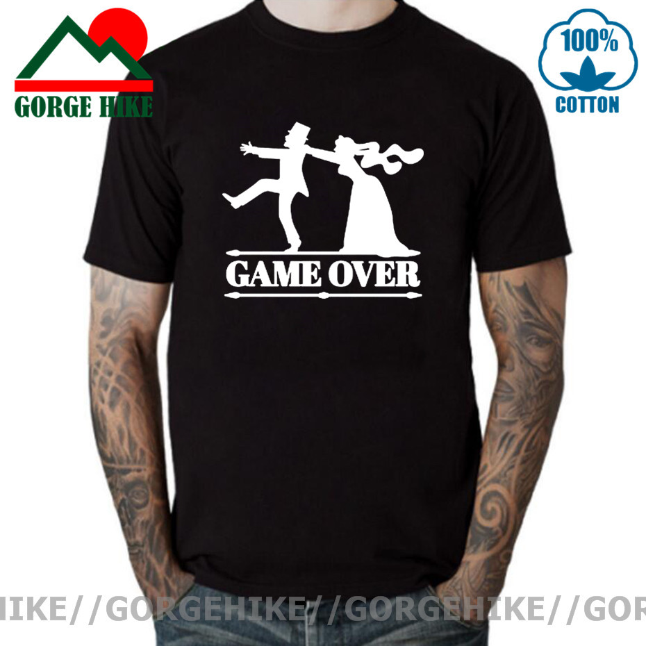 Game Over Tees Men Bride Tops  – Party Games Bachelorette recenzja i cena