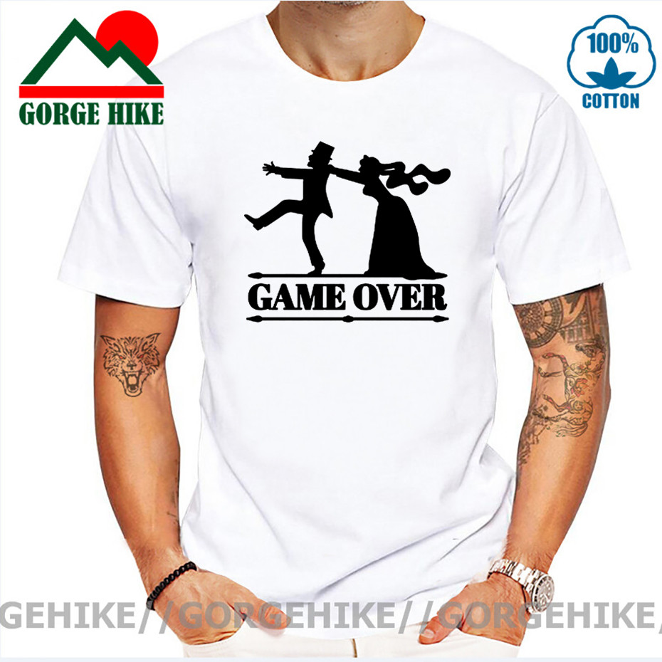 Game Over Tees Men Bride Tops  – Party Games Bachelorette recenzja i cena