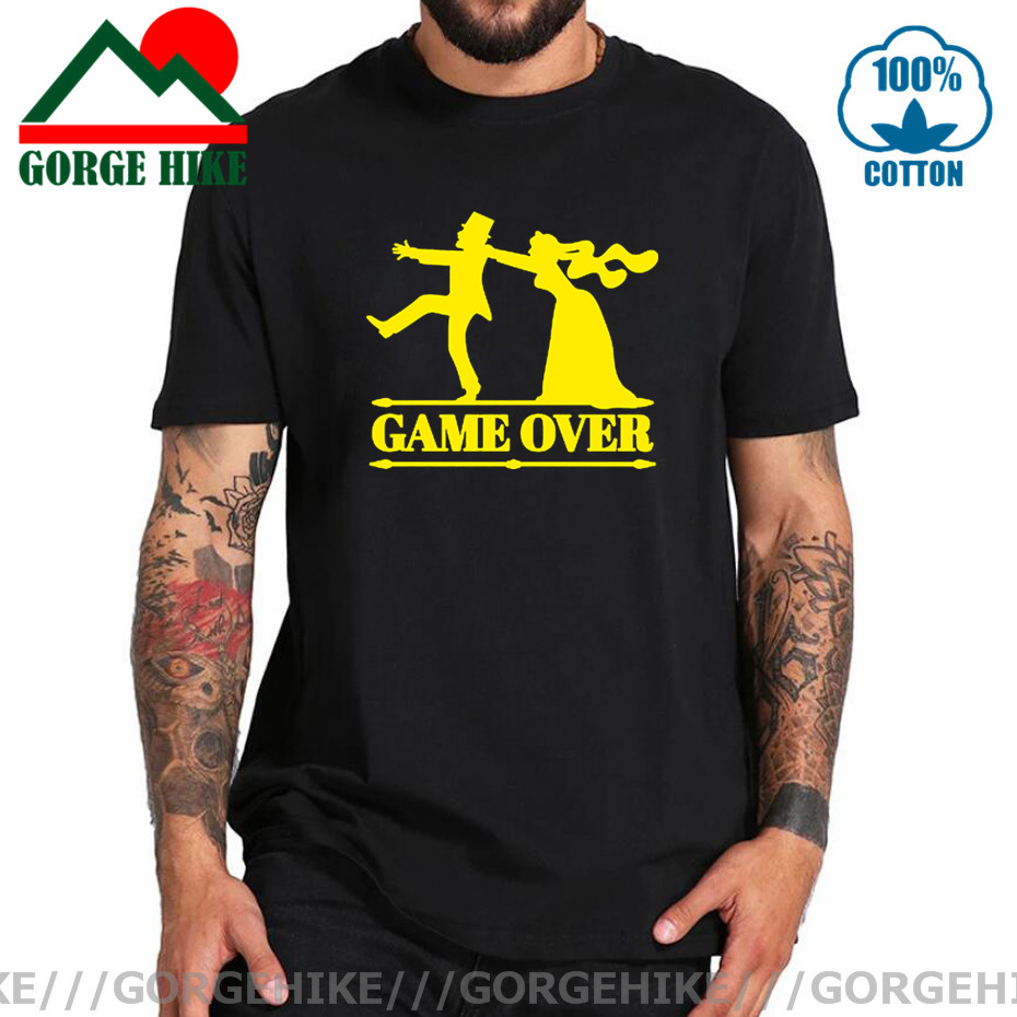 Game Over Tees Men Bride Tops  – Party Games Bachelorette recenzja i cena