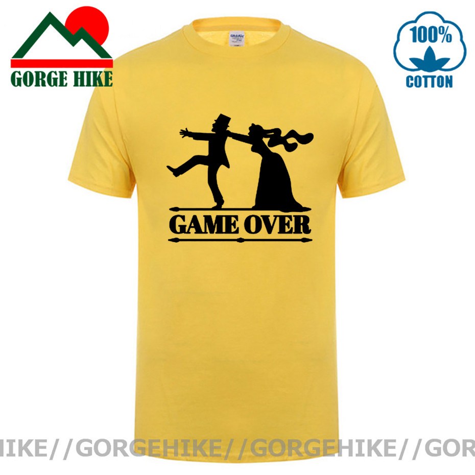 Game Over Tees Men Bride Tops  – Party Games Bachelorette recenzja i cena