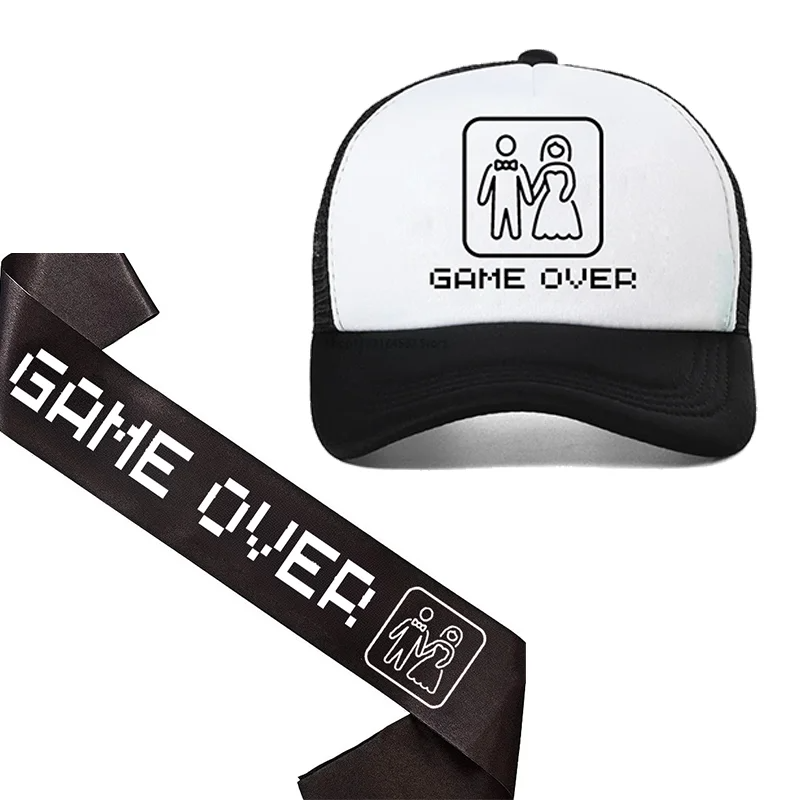 Groom To Be Sash Game Over Hat – Party Games Bachelorette recenzja i cena
