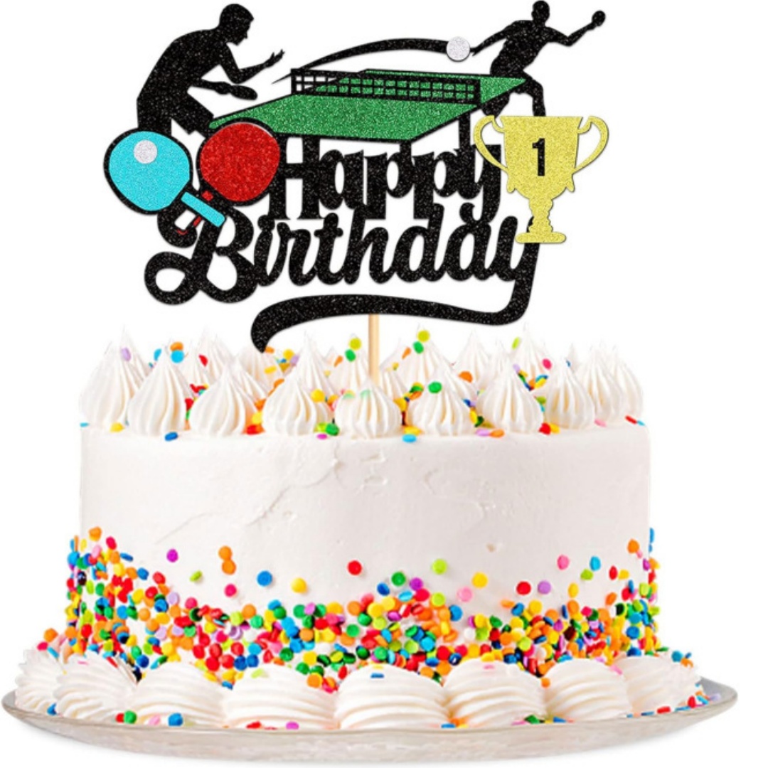 Ping Pong Cake Topper Happy Bi – Party Games Jenga recenzja i cena