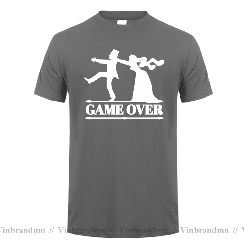 Game Over Tees Men Bride Tops  – Party Games Bachelorette recenzja i cena