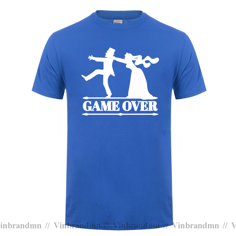 Game Over Tees Men Bride Tops  – Party Games Bachelorette recenzja i cena