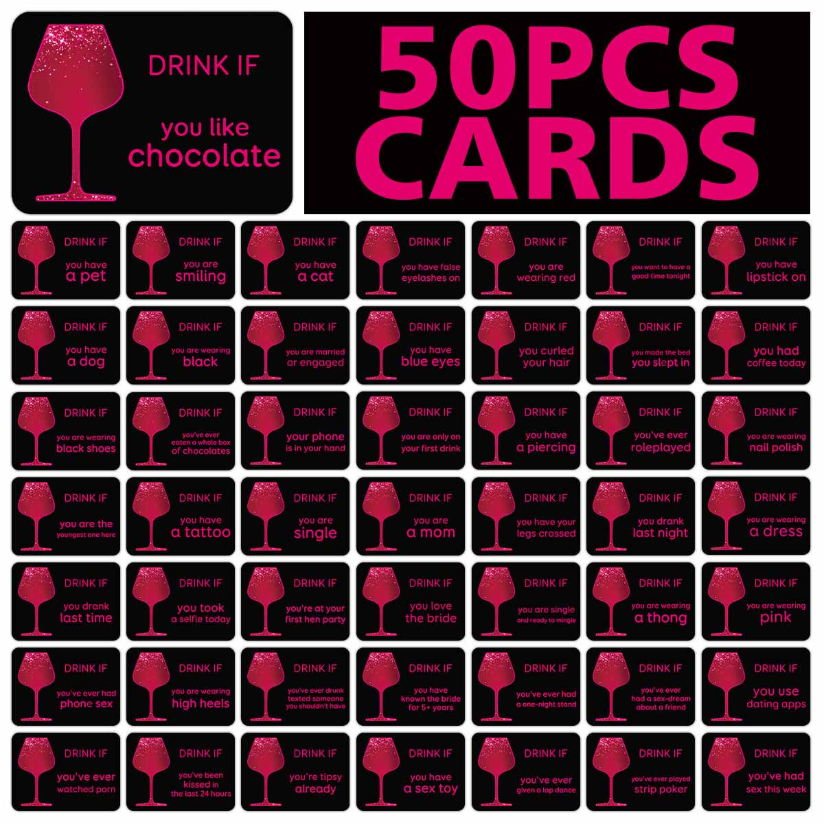 50pcs Bachelorette Party Drink – Party Games Bachelorette recenzja i cena