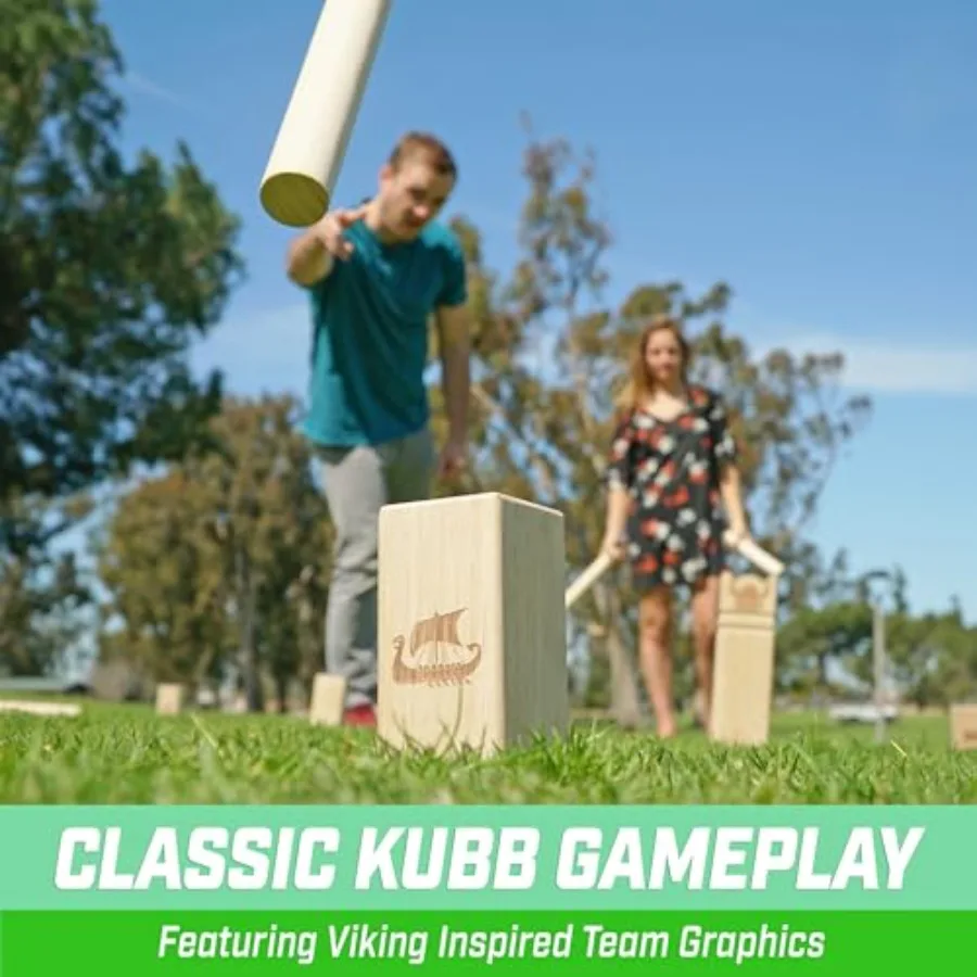 Kubb Yard Game Set - Outdoor W – Kubb Game Yard recenzja i cena