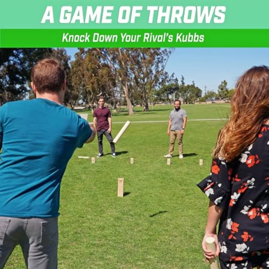Kubb Yard Game Set - Outdoor W – Kubb Game Yard recenzja i cena