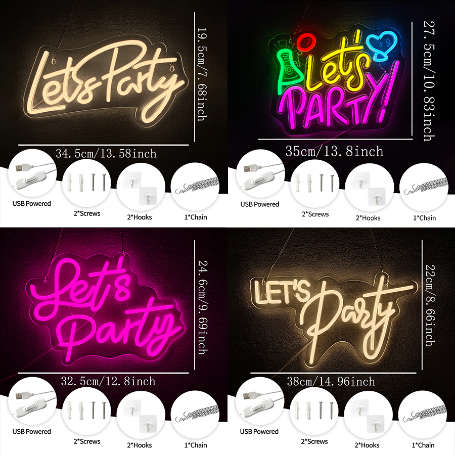 Let'S Party Series Neon Sign F – Party Games Bachelorette recenzja i cena