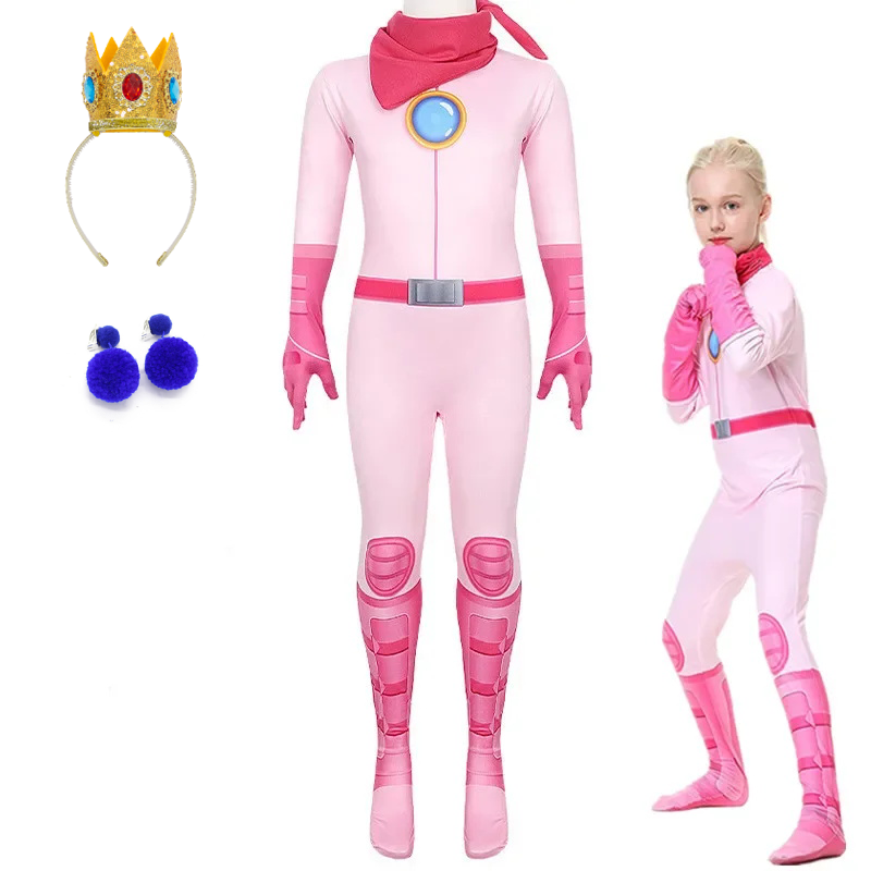 Girls Peach Princess Jumpsuit  – Party Games Group recenzja i cena
