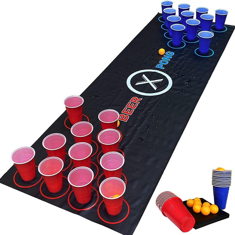 Beer Pong Table Mat Drinking G – Party Games Jenga recenzja i cena