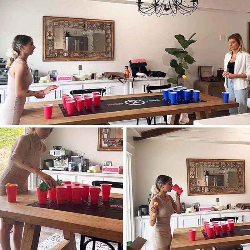 Beer Pong Table Mat Drinking G – Party Games Jenga recenzja i cena