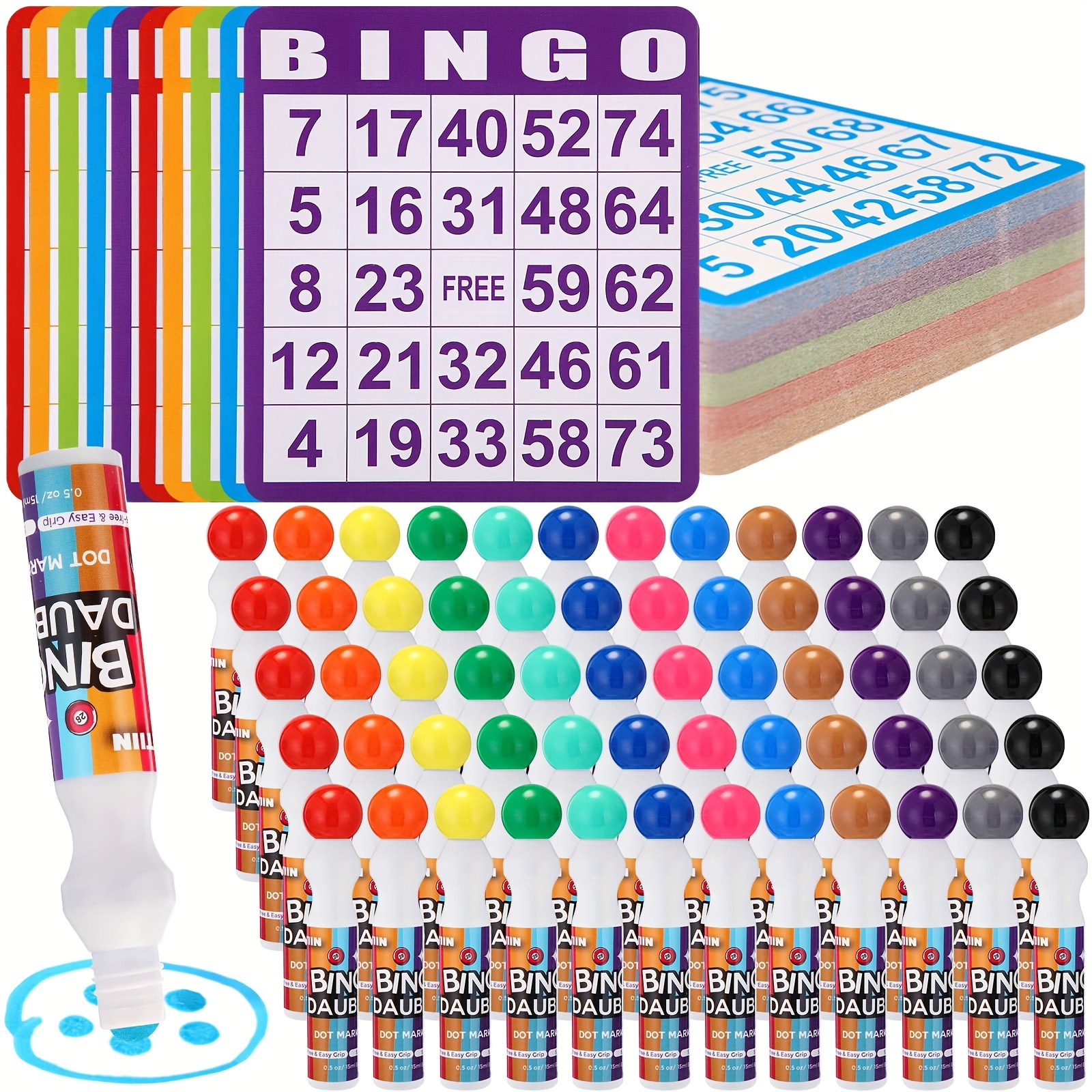 Set of 148 Bingo Game Cards in – Party Games Kit recenzja i cena
