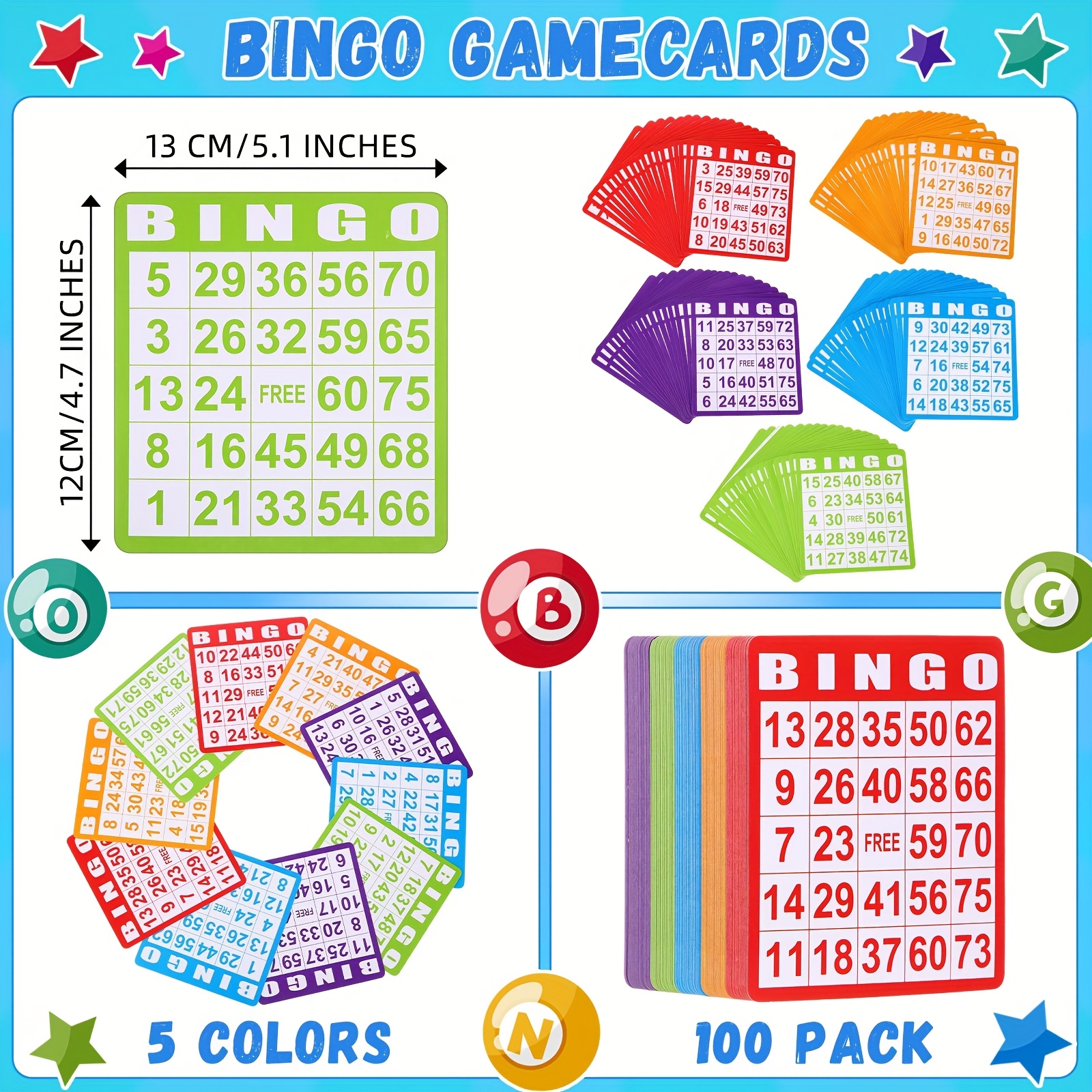 Set of 148 Bingo Game Cards in – Party Games Kit recenzja i cena