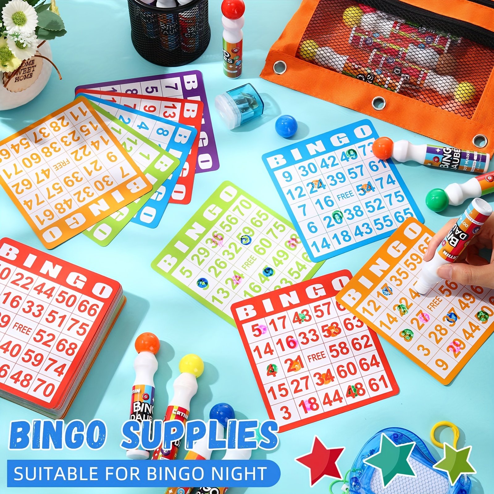 Set of 148 Bingo Game Cards in – Party Games Kit recenzja i cena