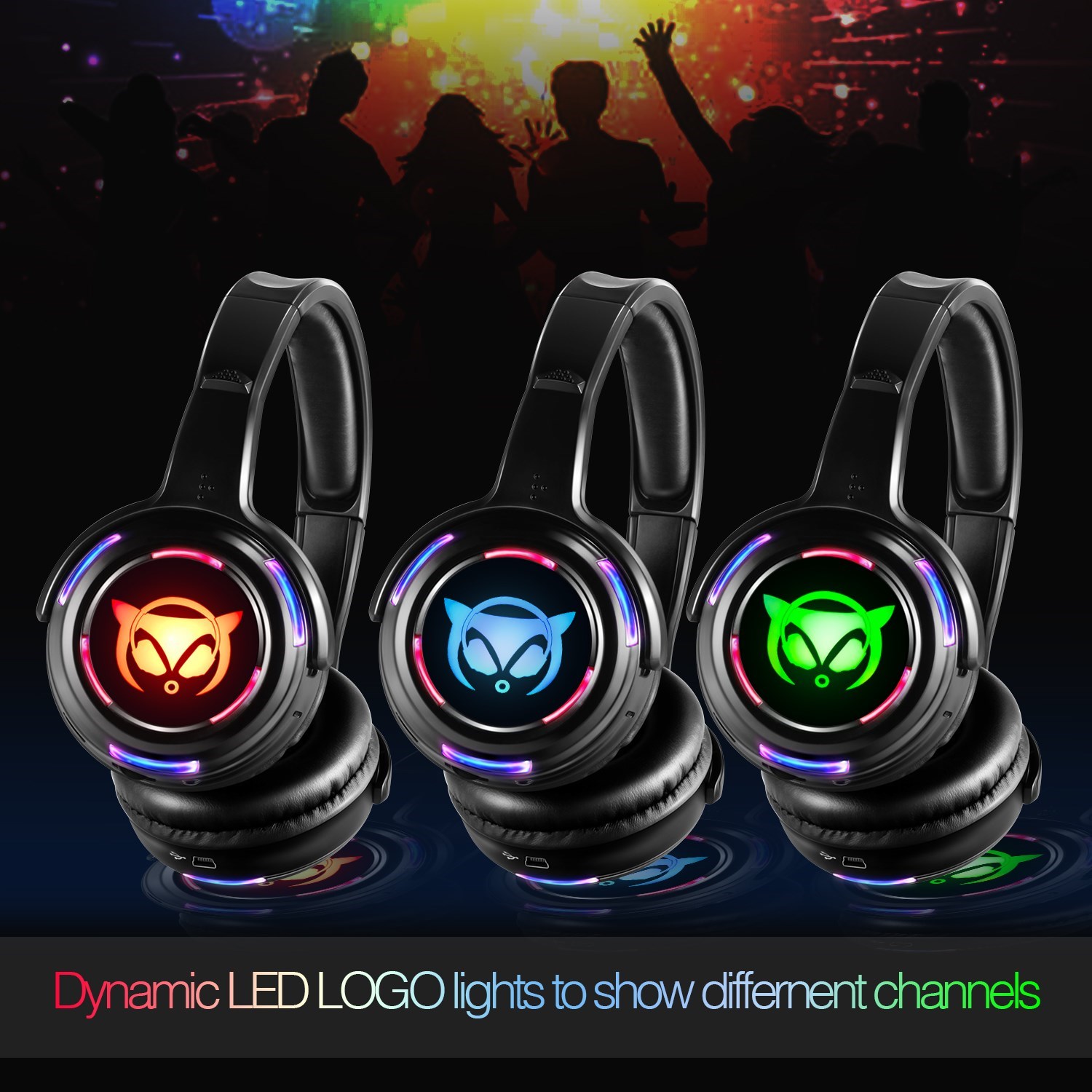 Silent Disco Headphones LED Wi – Party Games Mobile recenzja i cena