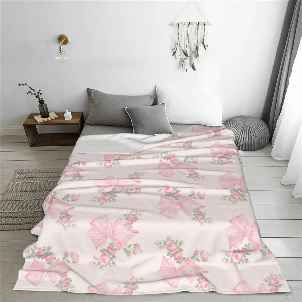 Soft Cozy Pink Bow Floral Flan – Washer Toss Set recenzja i cena